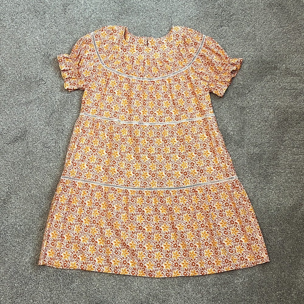 Ann Taylor Floral Cutout Shift Dress